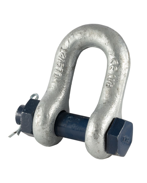 GT Blue Pin Dee Shackle with Safety Nut and Bolt Pin – BPSAD